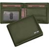 Men Casual Green Genuine Leather RFID  Wallet - Regular Size (4 Card Slots)