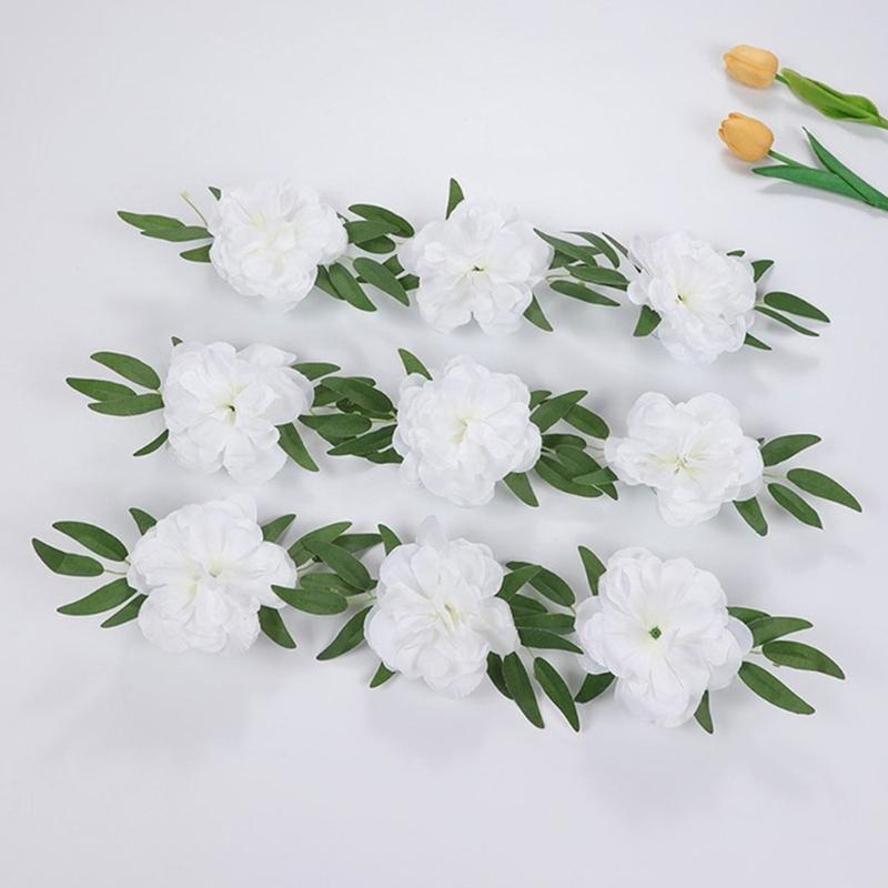 Realistisches Seidenblumen-Arrangement Für Hochzeitsauto-Dekoration Brautparty Und Feierliche Zeremonie