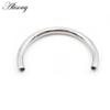 Alisouy 1PC Titanium Internally Thread Horseshoe C-shaped Replacement Accessories   Nose Ring Earring Piercing Body Jewelry