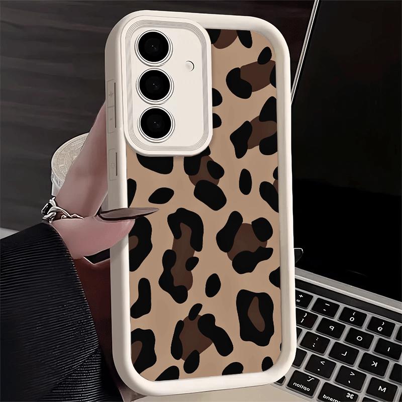 Phone Case for Samsung Galaxy A17 A16 A15 A14 A13 Leopard Print Trend Desgin A56 A36 A26 A55 A35 A25 A54 A34 A24 A53 A33 A23 A07
