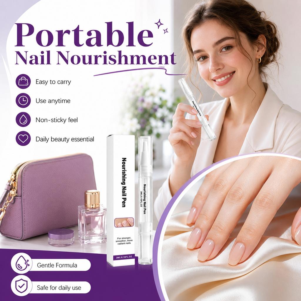 Nail Cuticle Oil Pen with Glycerin and Panthenol - Moisturizing Nourishing for Dry Cuticles