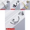 Zinc Alloy Closet Hook With Electrophoretic Finish For Bedroom And Bathroom Storage