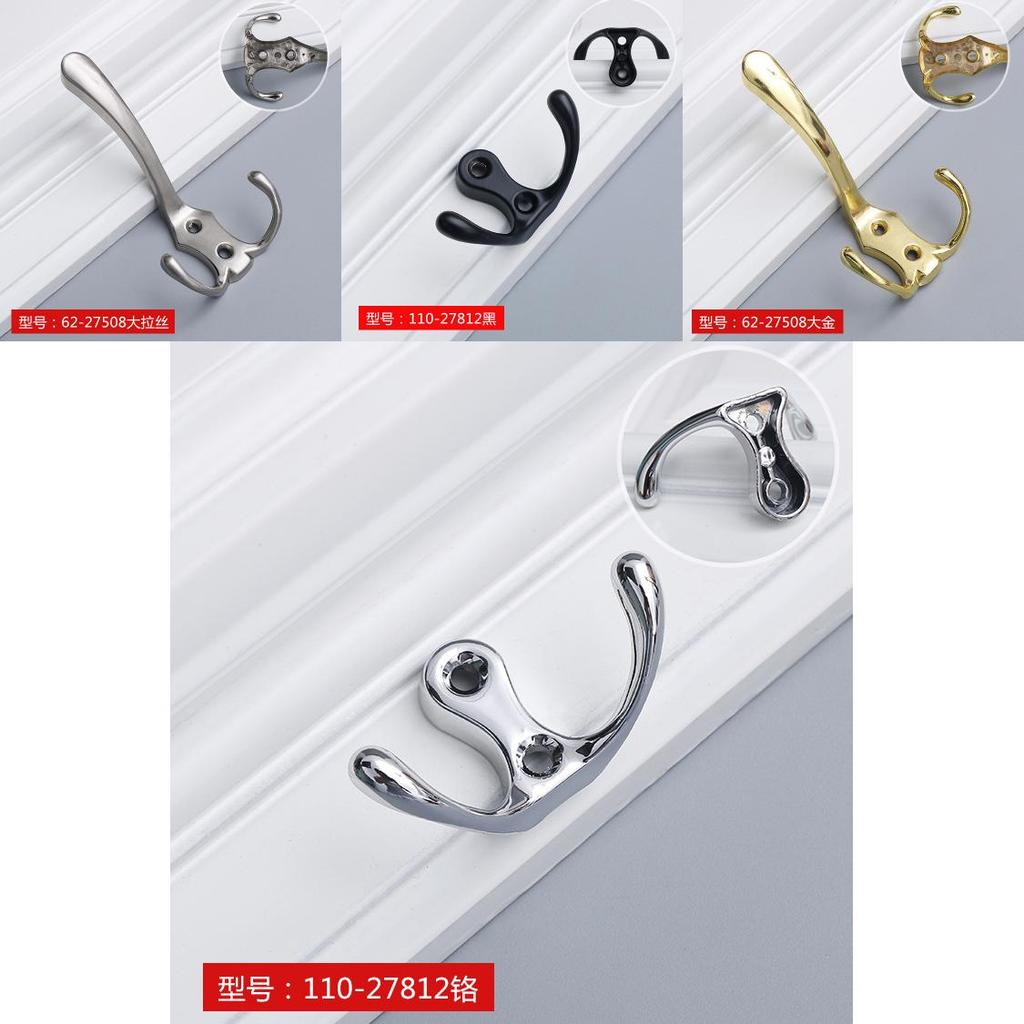 Zinc Alloy Closet Hook With Electrophoretic Finish For Bedroom And Bathroom Storage