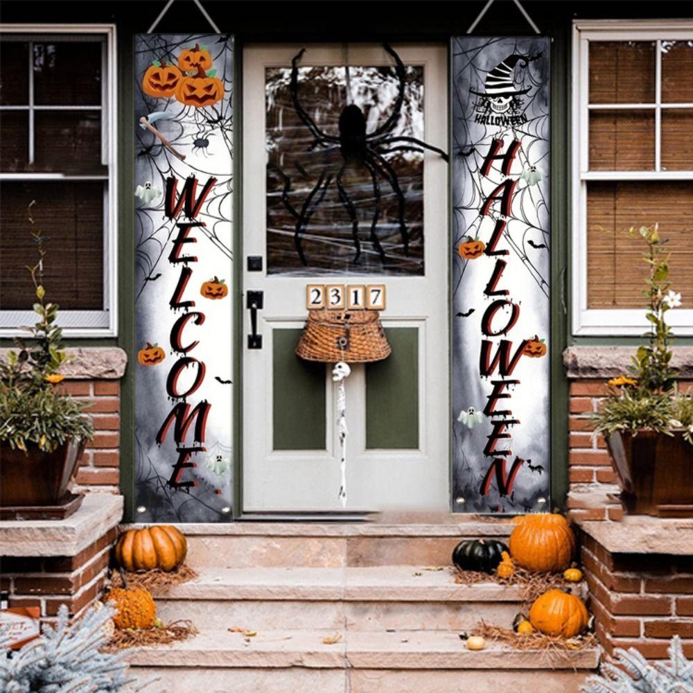 

Oxford Halloween Door Banner Decorative Door Frame Hanging Flag Party 1 set