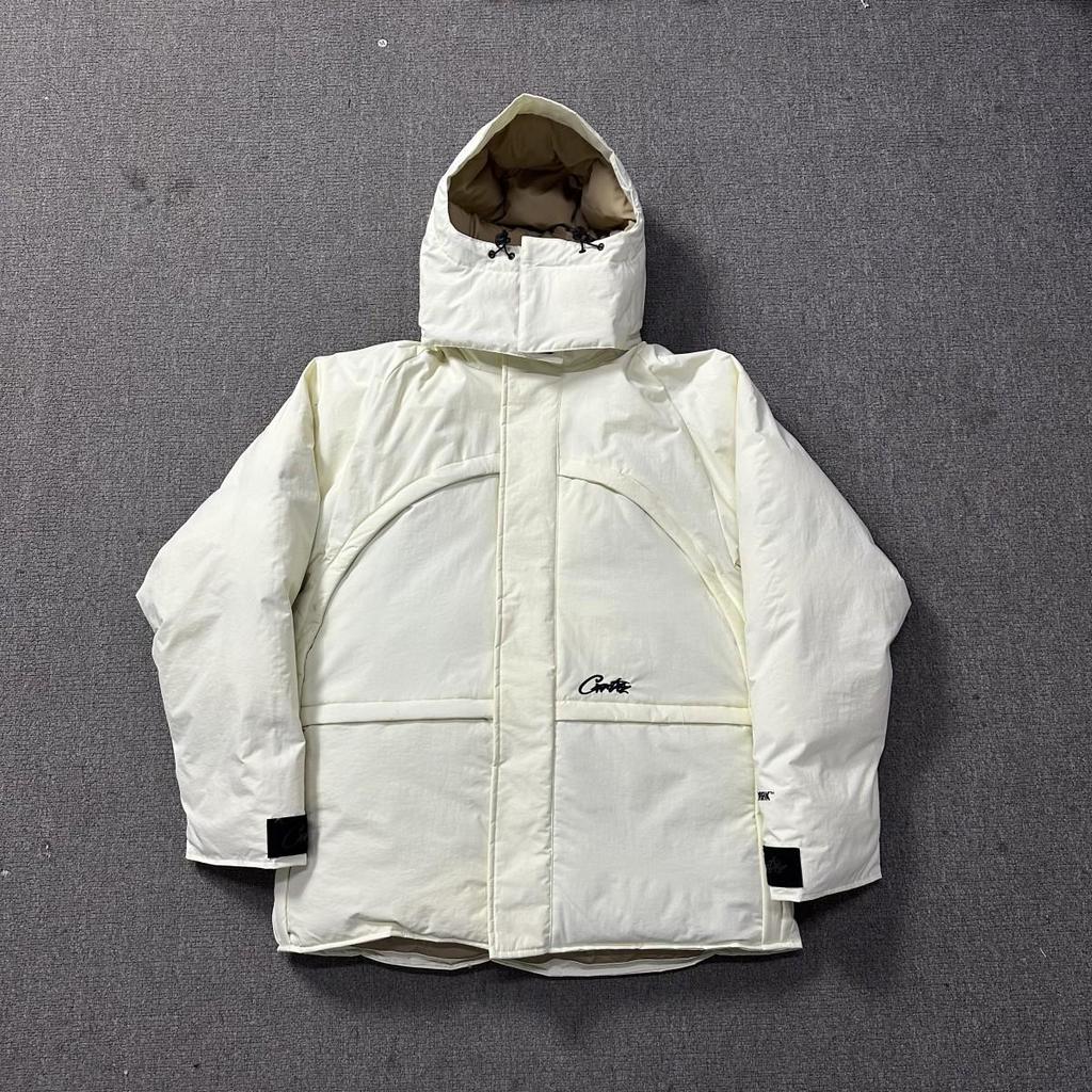 Korrigiert: Corteiz Alcatraz Hip Hop Kapuzenjacke aus Baumwolle mit gesticktem Schriftzug - Trendiger Amerikanischer Stil Mantel