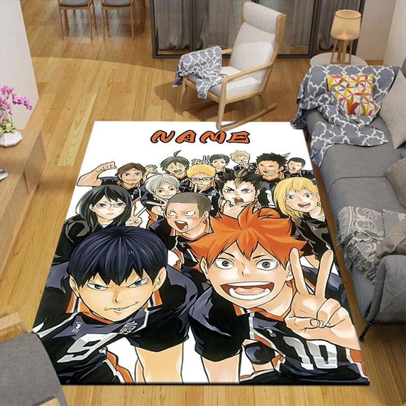 Custom 1Pc Haikyuu Team Spirit Rug Office Carpet Indoor Outdoor Entrance Doormat Nonslip Soft And Comfortable Living Room D49154