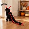 Unique Pet Party Clothing Centipede-Look Cat Costume, Halloween Outfit, Stuffed Plush Segmented Body with Funny Costumes Adjustable Straps,