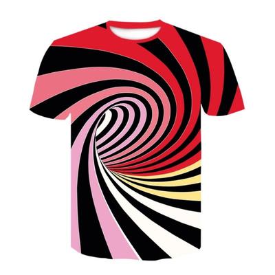 Summer New Short Sleeved 3D Digital Creative Personality Series Short Sleeved Men's T-shirt