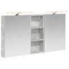 Bathroom Cabinet Set 3 Pcs 130 X 14.5 X 70 Cm Particleboard