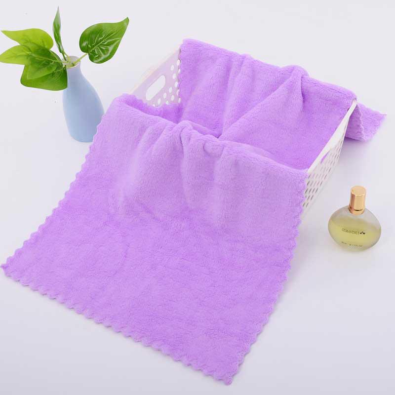 Trendy Coral Fleece Face Towel: Soft, Absorbent, Thickened, with Waistband - Ideal Gift.