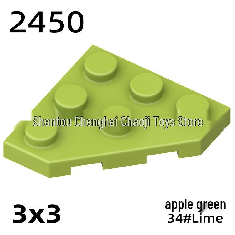 Chao Ji 2450 Corner Plate 45° Wedge Block, 3x3 Building Block Accessory
