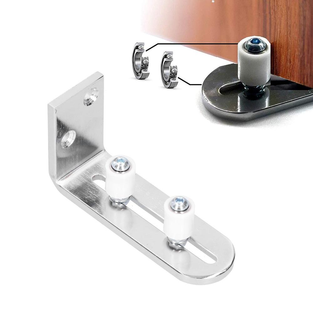 Adjustable Sliding Door Roller Guide Ball Bearing Floor Guide Stopper Wall Mount