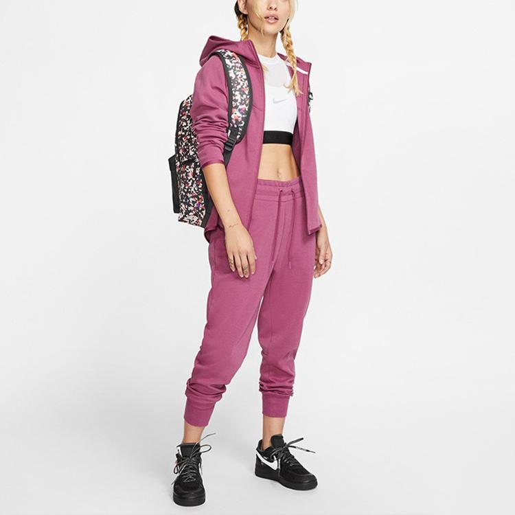 Nike Sportswear Tech Fleece Full-Length Zipper Hooded Jacket Women Jackets Purple BV3456-528