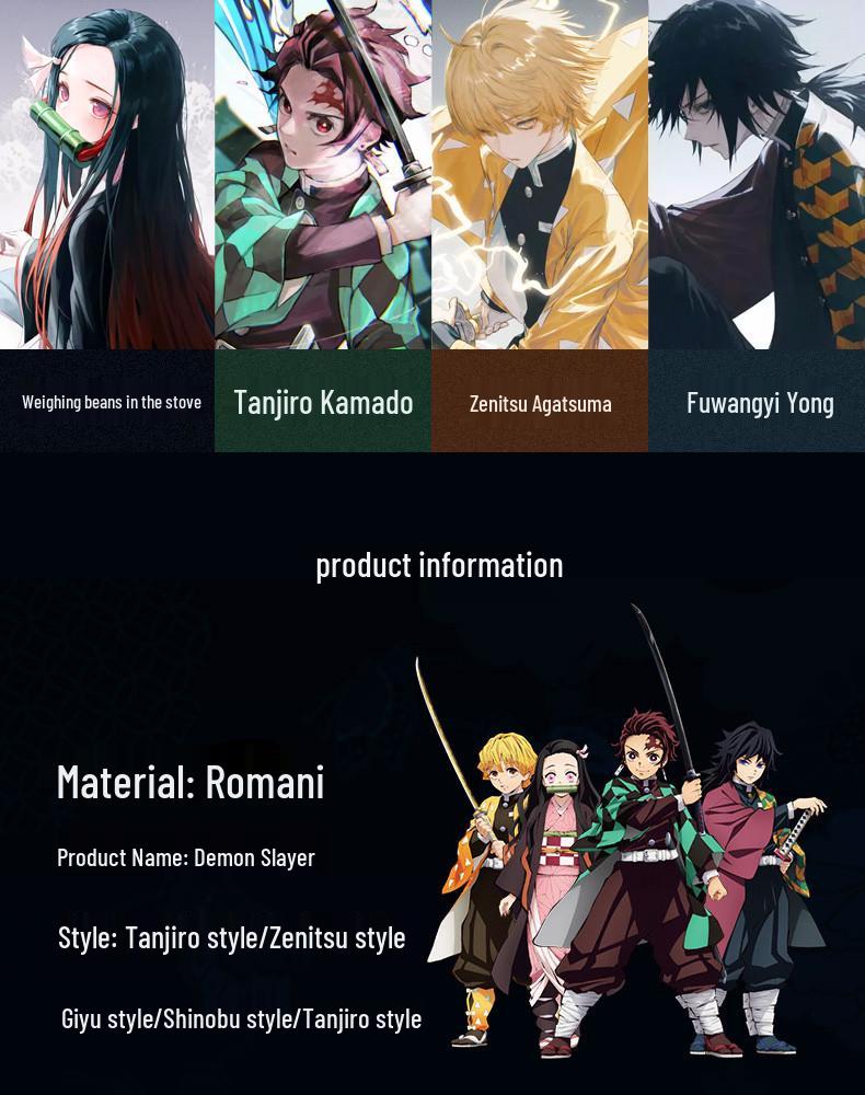 Starry Sky Romance: Demon Slayer Cosplay Costume - Tanjiro, Nezuko, Zenitsu, Shinobu Characters