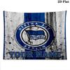 Hertha BSC Custom Name Wall Tapestry Aesthetic Wall Hanging Printed Fabric Blanket Decorative Tapestries for Bedroom Living Room Home Decor