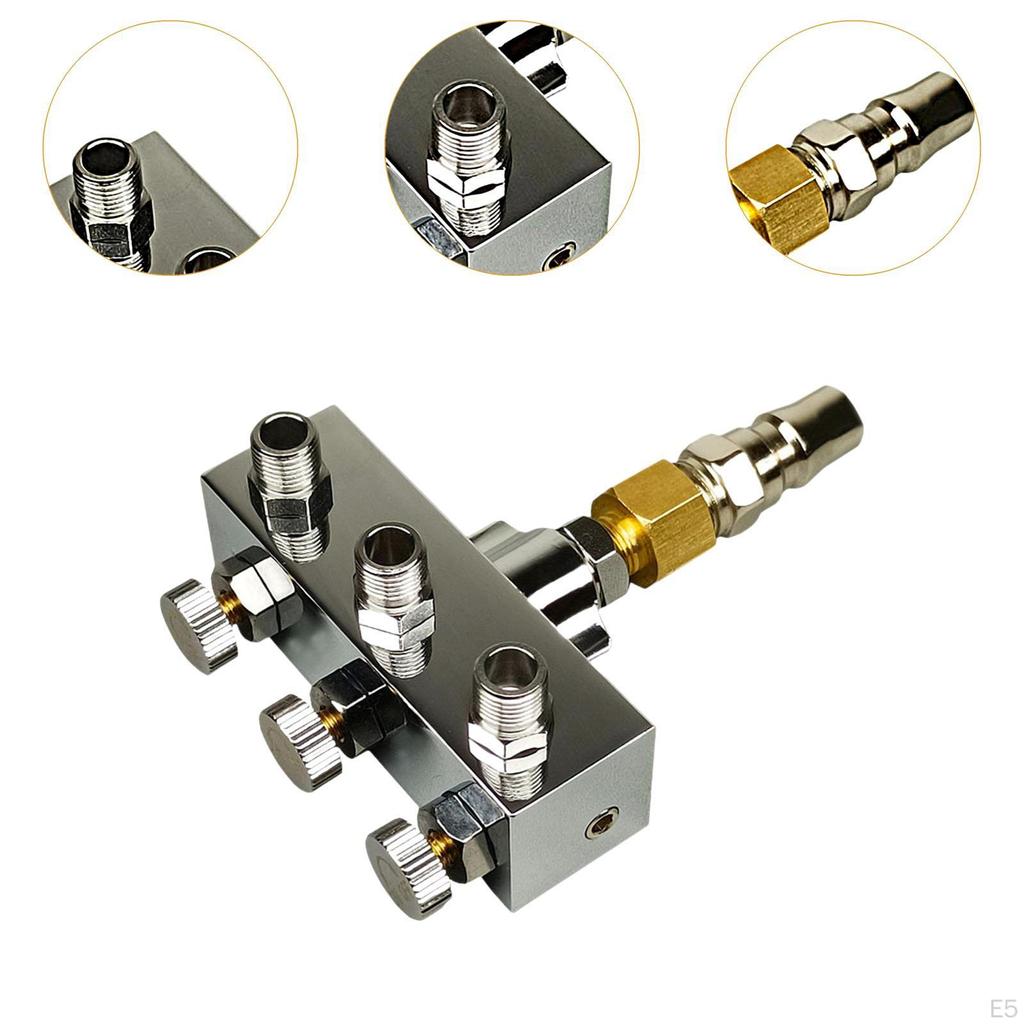 Luftkompressor-Anschlüsse mit Ein- und Ausgängen für Airbrush-Rohre