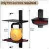 Invisible Floating Bookshelf Book Organizer Wall Mount 2 Tier Minimalist Shelves Shelf