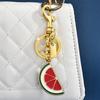 Keychain Pendant Grapefruit Lemon Slice Design Key Chain with Anti-Oxidation Lobster Clasp Scratch-Proof Surface Backpacks Accessory