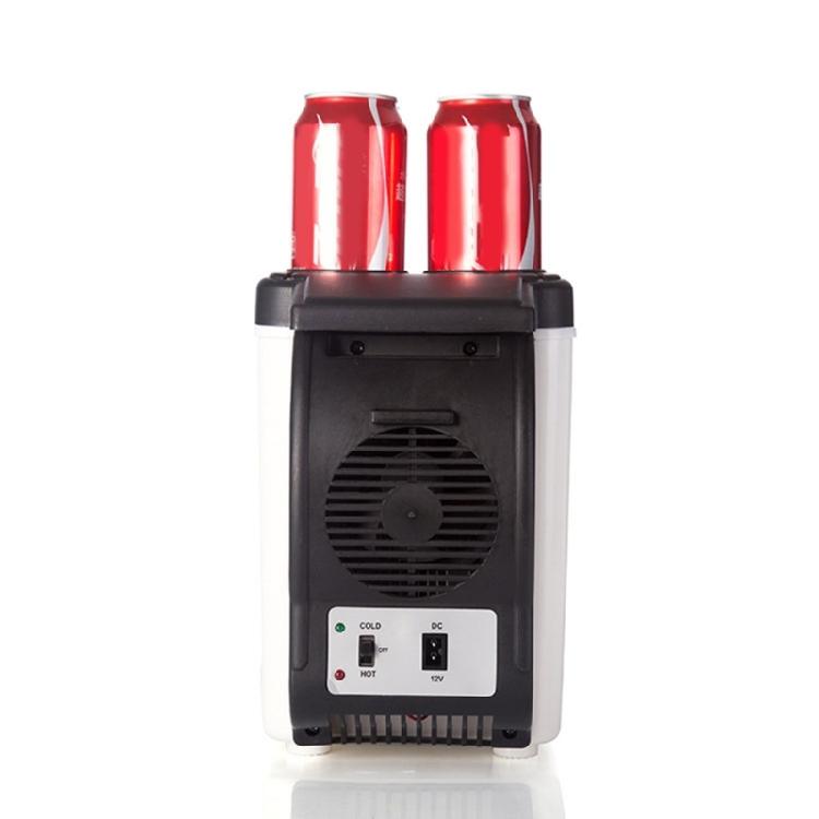 Mini Car Freshness 12V 6L Capacity Compact Size ABS Refrigerator Quiet Operation Portable Freezer Ideal for Travel Campi