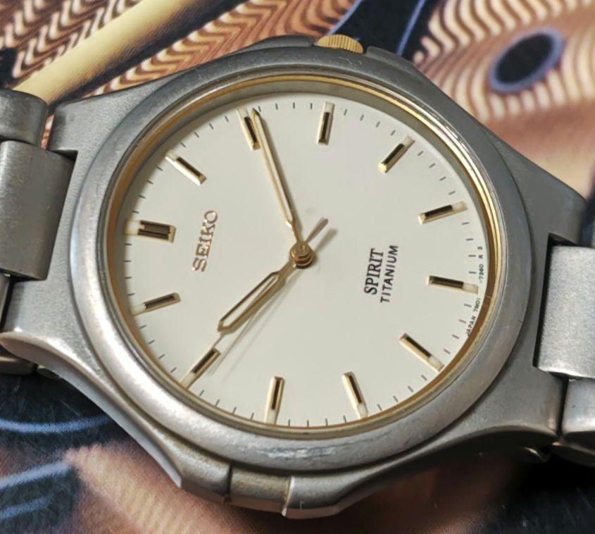 [USED] Seiko SPIRIT Titanium Model Number 7N01-7100 Working