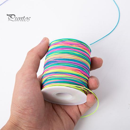

1/2 рулона эластичная веревка, мягкий эластичный прочный нейлоновый Радужный эластичный шнур для рукоделия, изготовления браслетов, ювелирных изделий