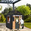 Outdoor Playhouse Cover Waterproof And Sun-Resistant Cover All-Weather Protector 420D Oxford Fabric Cover For Garden Cottage