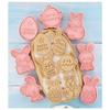 8 sztuk/zestaw wielkanoc plastikowe foremki do ciastek królik jajko foremka do ciastek 3D Cartoon Bunny formy narzędzia do pieczenia wielkanoc Party DIY dekoracji