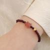 Natural Garnet Bracelet Strawberry Crystal Bangles Women Fashion Jewelry Accessories Gift
