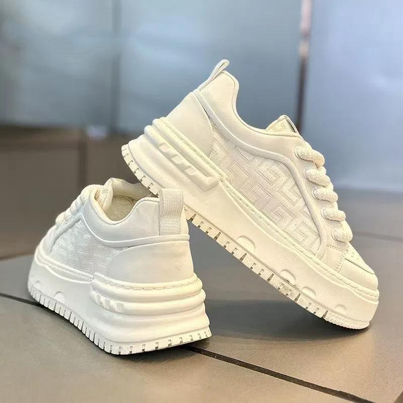 Men's shoes platform mesh breathable casual sneakers