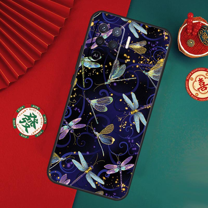 

Чехол-кейс с рисунком стрекозы для Oppo A6 A5 Pro A15 A18 A38 A58 A78 A98 A54 A74 A94 A17 A57 A80 A60 A40 A16 A76 A96 OPPO A98 5G