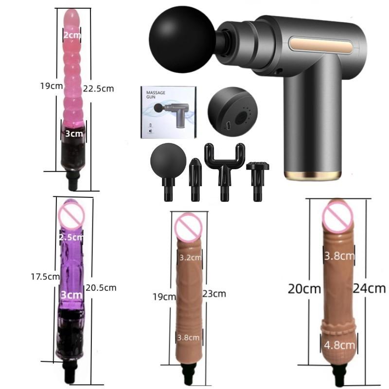 Multi-Function Massage Gun Adapter Kit with Silicone Heads for Adults