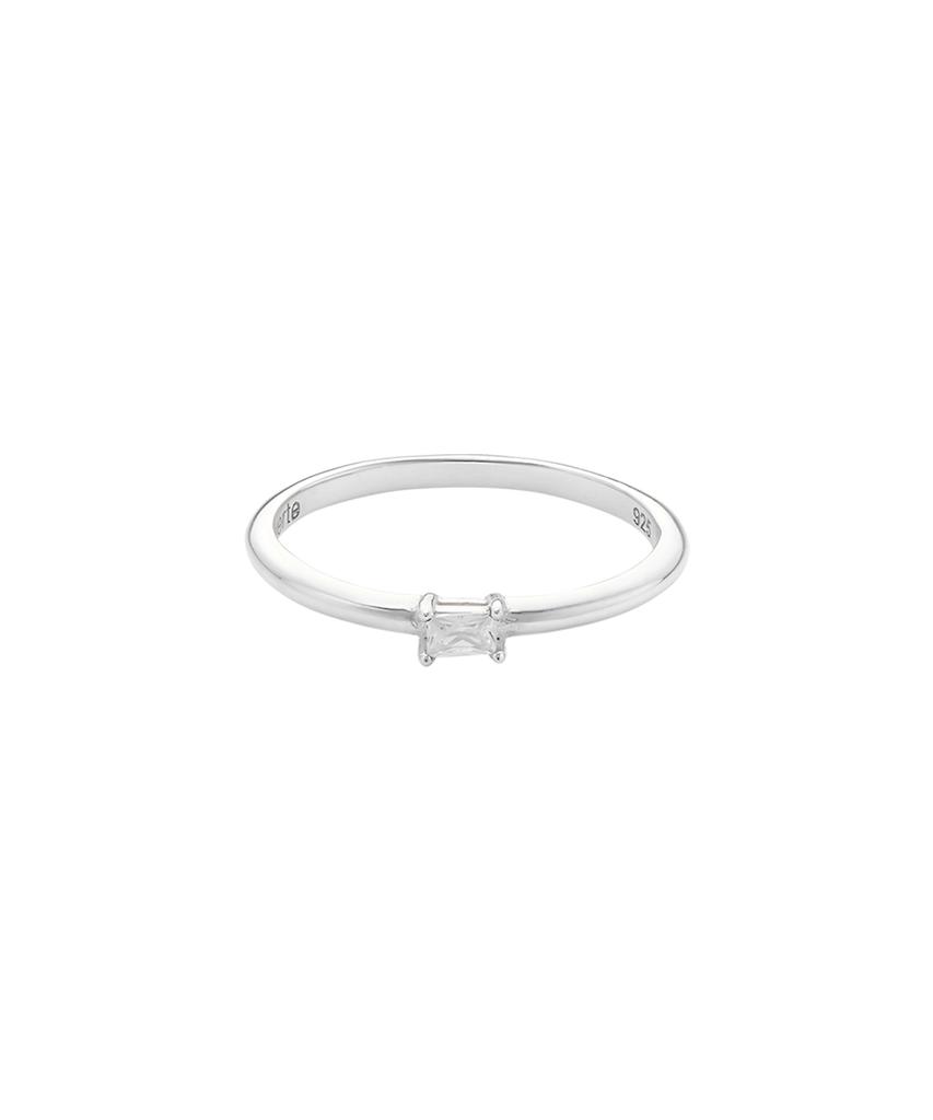 Verte [925 Silver] Cinq.Silver.233 / Carre Dew Ring