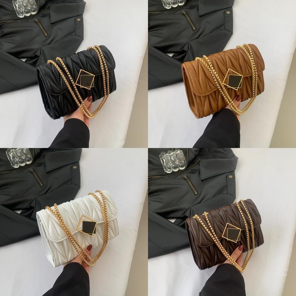 Chic Stylish Quilted Shoulder Bag Trendy Pu Square Crossbody Purse For Women 2024