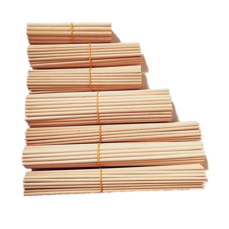 25/50pcs Round Wooden Craft Sticks for Crafts Making Cake Dowel DIY Durable Dowel Building Model Craft Sticks Party Decor Rod