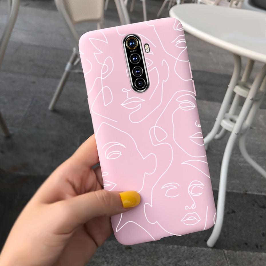 For Realme X2 Pro Phone Case Realme XT X2 Lovely Printing Candy Color Silicone Back Cover For RealmeX2 X 2 Pro XT Soft TPU Coque