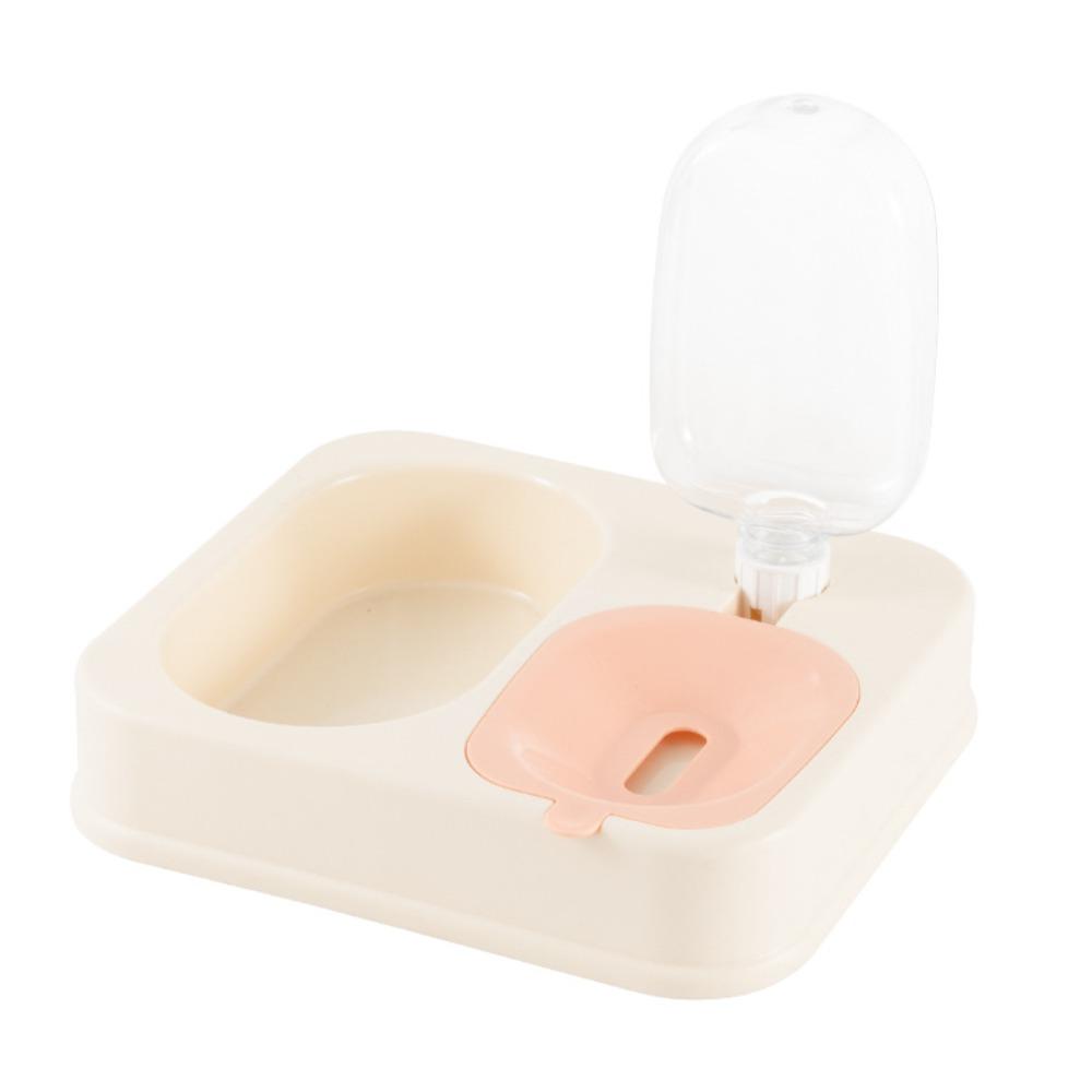 

Large Capacity Pet Fountain Bottle Bowl Detachable Dog Cat Drinker Feeder Drinking бежевый