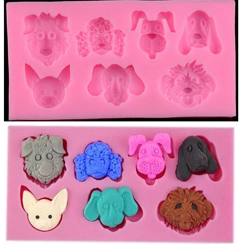 

Силиконовая форма для помадки для собак, декор для торта, форма для выпечки шоколада, фестиваль сахара