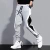 Wiosna Jesień Męskie Luźne Legginsy Męskie Spodnie Sportowe Patchworkowe Do Biegania Treningowe Casualowe Spodnie Modny Strój Spodnie
