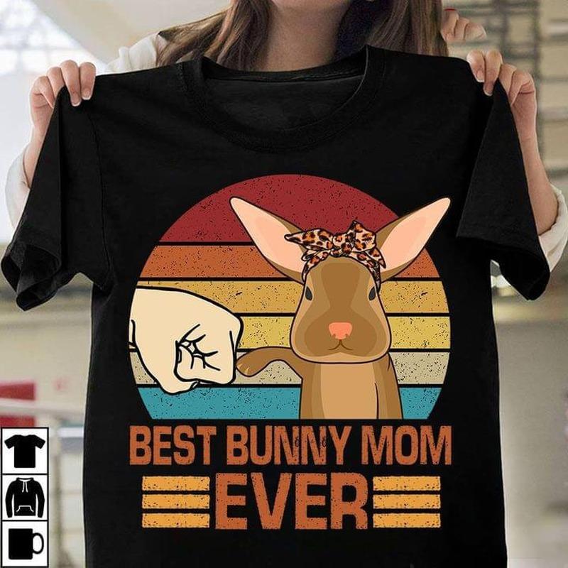 Best Bunny Mom Ever Print T Shirt Women Short Sleeve O Neck Loose Tshirt Summer Women Causal Tee Shirt Tops Camisetas Mujer