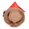 Bearded Dragon Cowboy Hat and Bandana Halloween Reptile Costume Cap with Removable Bib for Lizard Hamster Small Animal