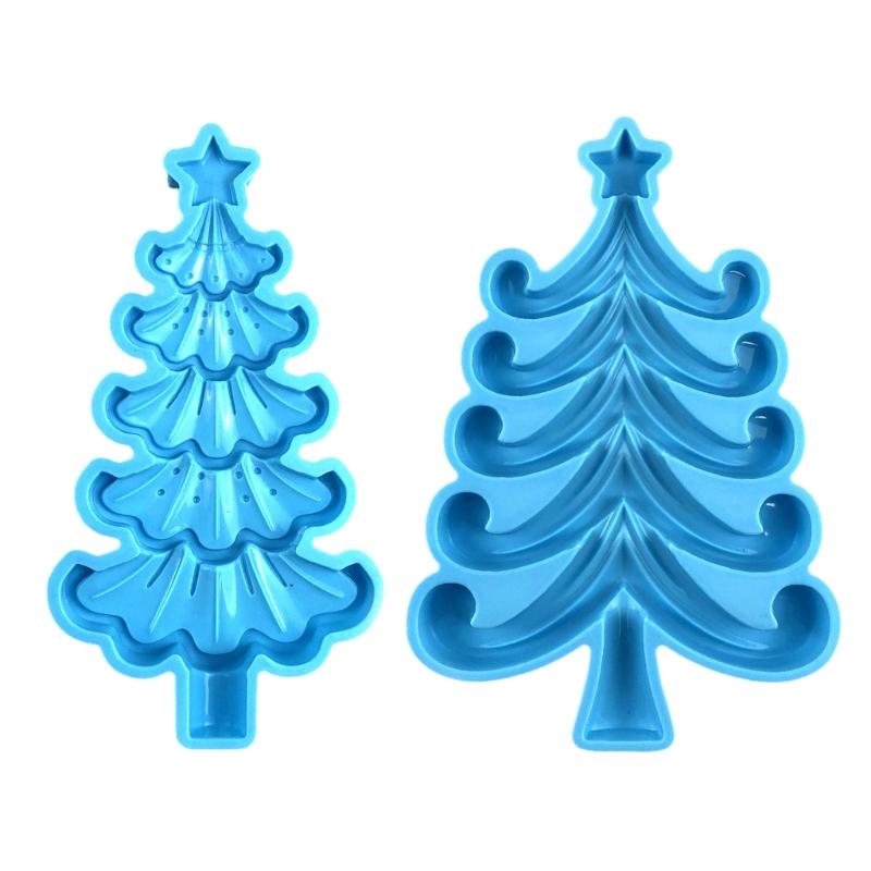 Diy Crystal Drop Glue Aromatherapy Gypsum Abrasive Three-dimensional Christmas Tree Decor Ornament Pendant Silicone Mold