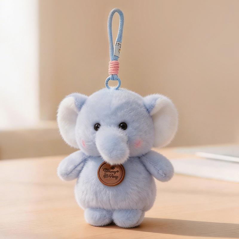 New Fragranc Little Animal Plush Hanging Toys Stuffed Cartoon Sheep Frog Duck Elephant Rabbit Fox Doll Cute Keychain Bags Decor