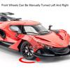 1:24 Scale Apollo IE EVO Super Car Model Toy Sound Light Pull Back Alloy Diecast Doors Opened Models Kids Home Decoration