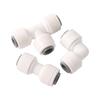 1/4" Pipe Push-in Connector Tee Elbow Straight Connector Water Purifier Cooling Spray Cooling System Aquarium Pipe Fitting 10Pcs