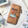 Nature Beauty Flamingo Print Long Wallet Multi Card Slot Large Capacity Vintage Female Purse