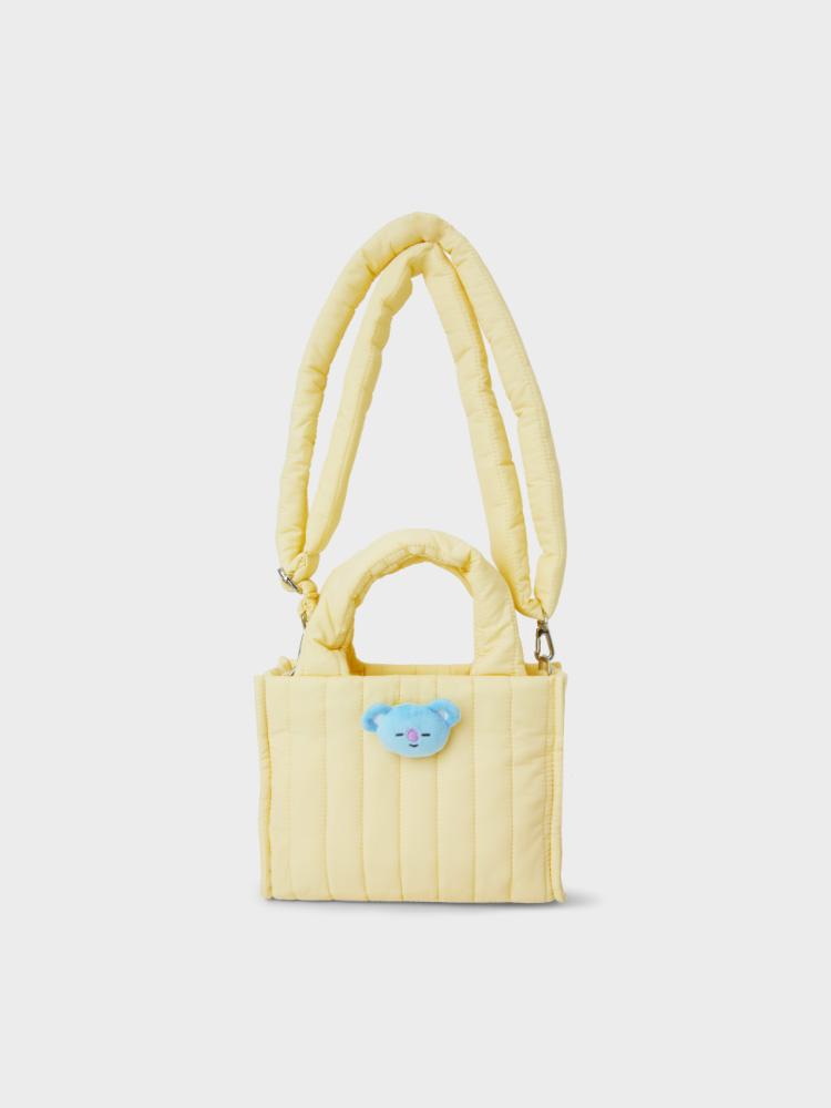 

Line Friends BT21 KOYA Plush Face Quilted Tote Bag