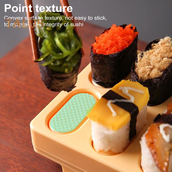 Onigiri-Sushi-Form, Nigiri-Bento-Reisbällchen-Maker, 10-in-1, Mini-Form für japanische Küche, Sushi-Herstellungswerkzeug für die Familie