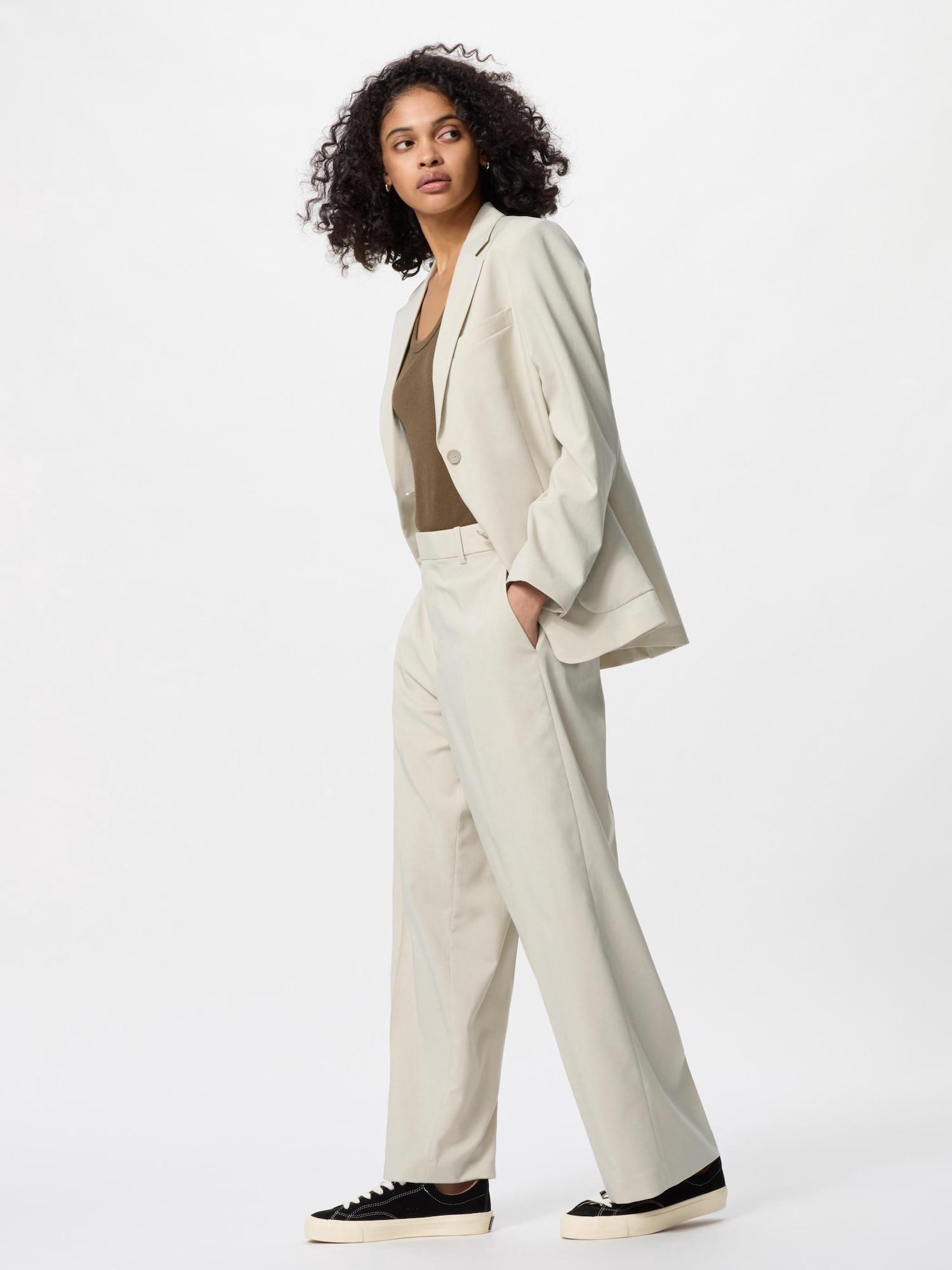 

Uniqlo Admiring Wide Pants Set Up Возможная длина ноги 70 72 см 31 BEIGE/WOMEN 3XL