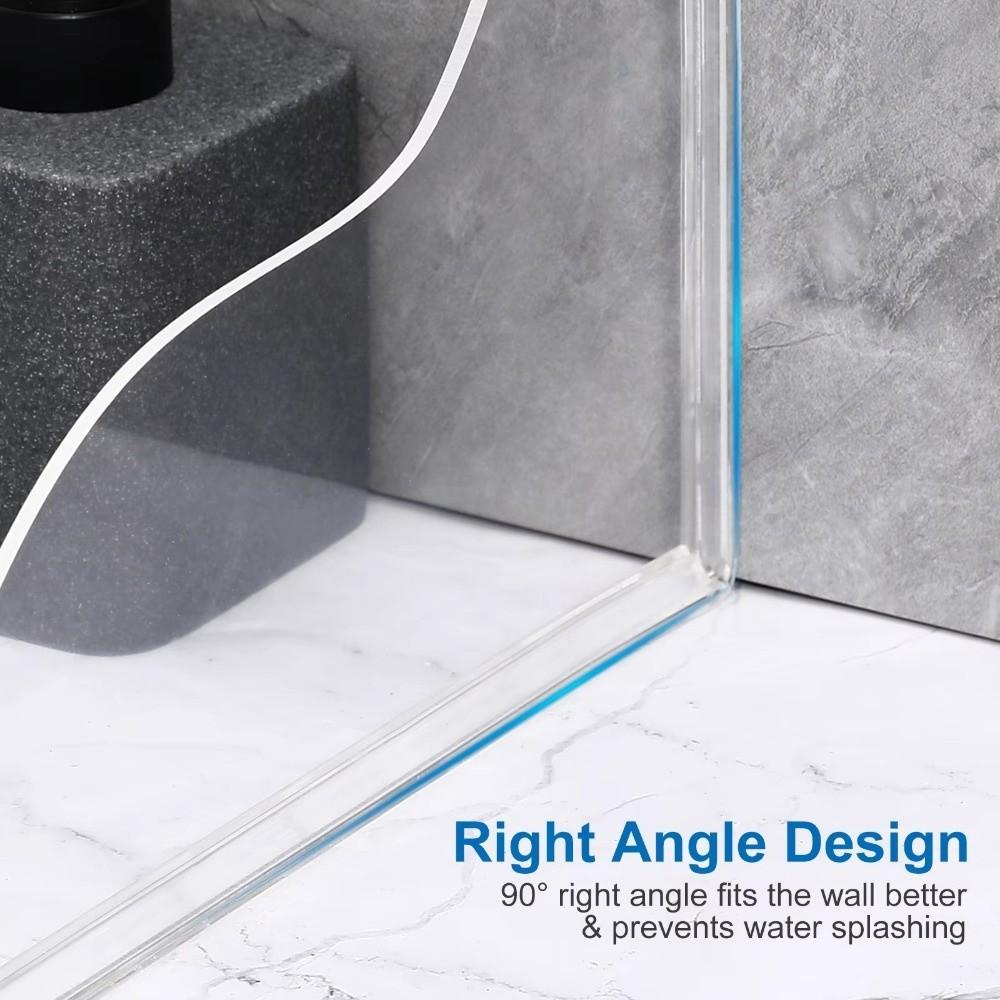 Acrylic Bathtub Splash Guard Easy Install Transparent Water Baffle Plate Self-Adhesive Waterproof Washbasin Sink Baffle Shower