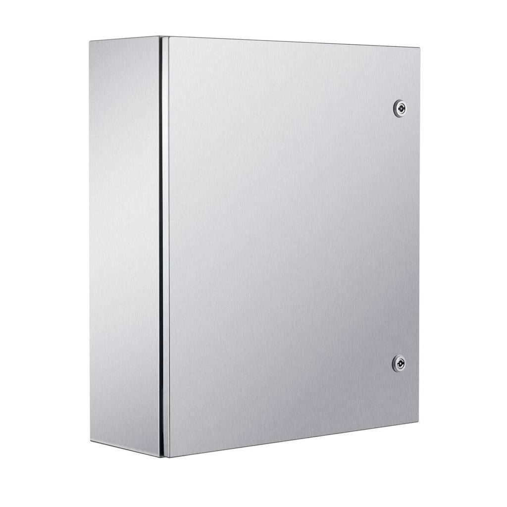 Steel Electrical Box, 24"x 20"x 8", 304 Stainless Steel Electrical Enclosure Box, Wall-Mounted Outdoor Electrical Electronic Equipment Enclosure with